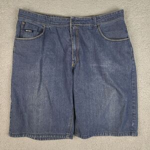 Enyce Shorts Men's Size 42 Blue Denim Hip‎ Hop Embroidered